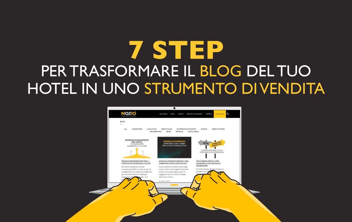 Processo creazione contenuti blog per hotel