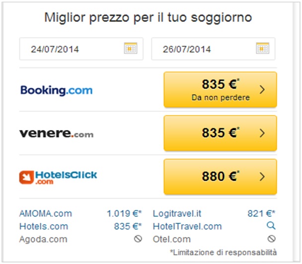 Esempio tratto da TripAdvisor