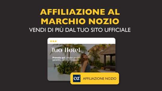 esempio di sito hotel affiliato al marchio nozio nel 2025