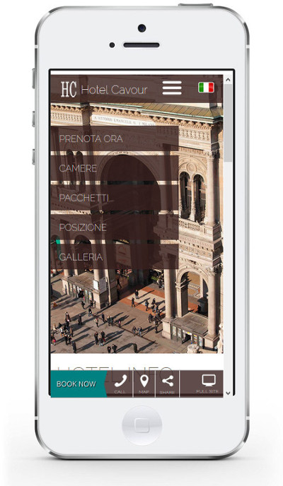 Hotel Cavour Milano - Sito in versione Mobile