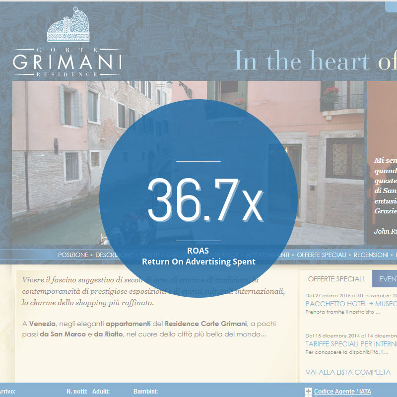 Visibilità su Google: Residence Corte Grimani - Venezia