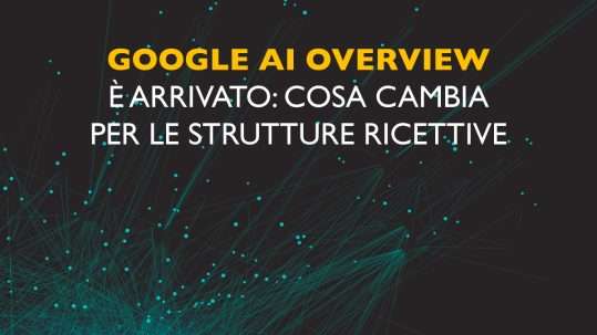 Grafica esempio di Google AI Overview con risultati personalizzati per la ricerca di un hotel
