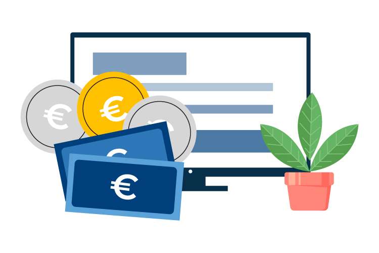 icona per indicare che i siti per hotel di Nnozio sono per tutti i budget
