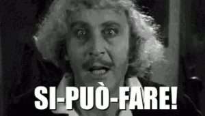 Gif con citazione cinematografica "SI-PUò-FARE" relativa al fatto che il sito uddificale dell'hotel possa diventare il primo canale di vendita superando le OTA