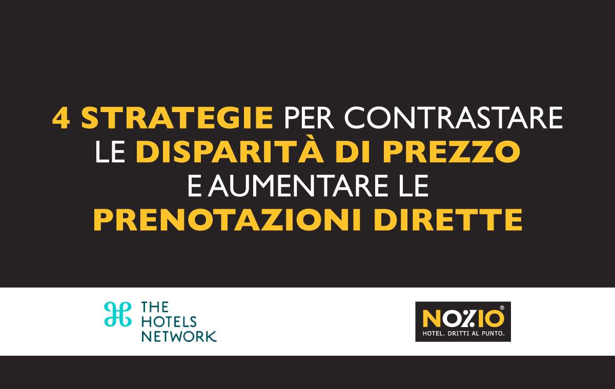 Grafica che rappresenta strategie per contrastare le disparità di prezzo hotel e aumentare le prenotazioni dirette